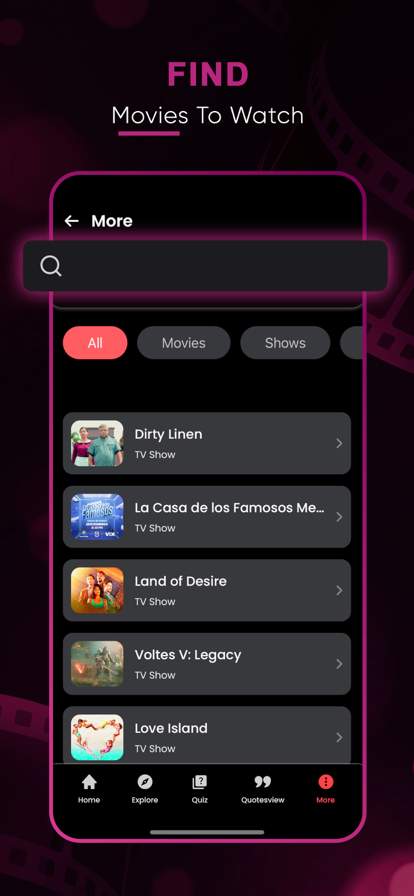EventManager : Movies & Shows