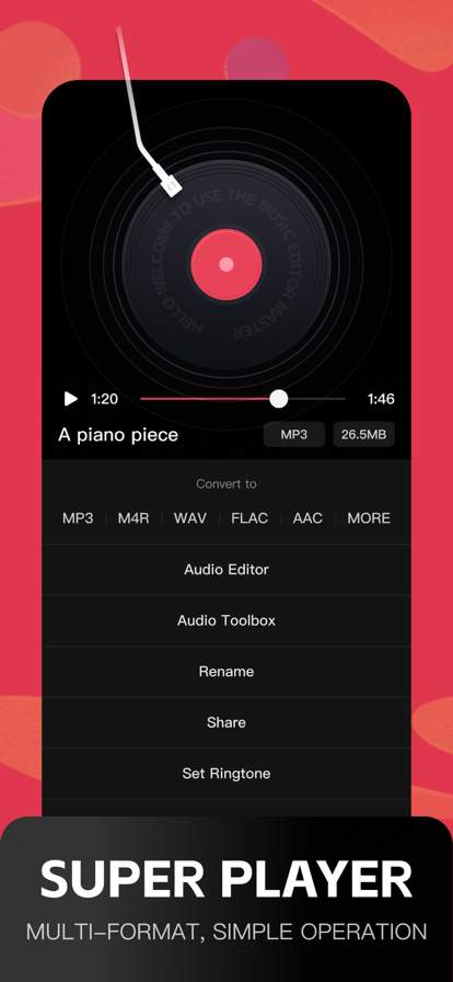 Audio Editor: MP3 Converter