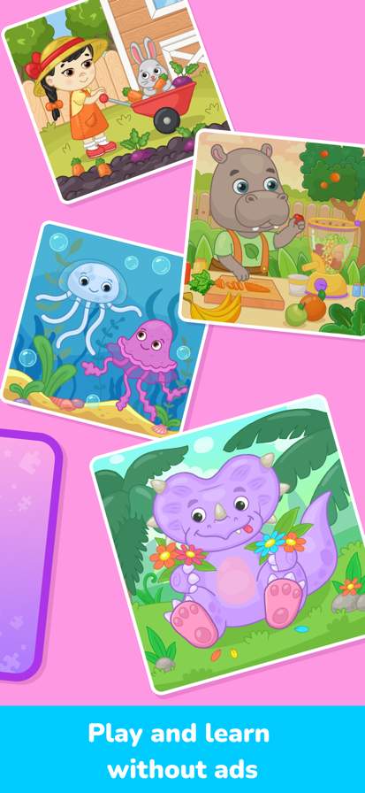 Kids puzzle games 3+ year olds