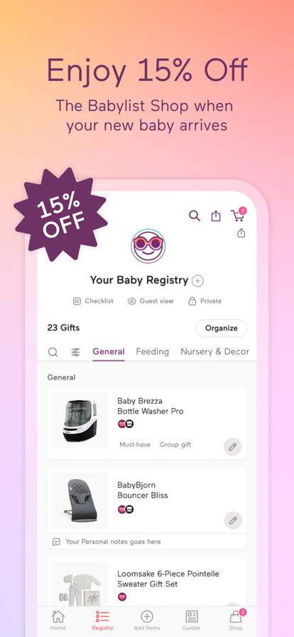 Babylist Baby Registry