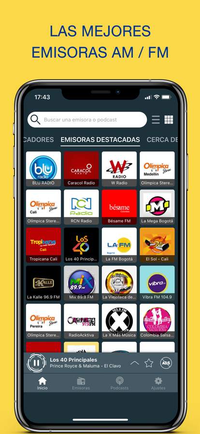 Radios Colombia - Live FM & AM