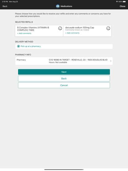 Sutter Health My Health Online