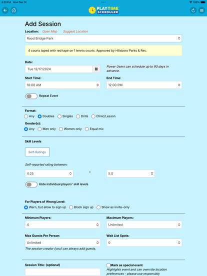 PlayTime Scheduler