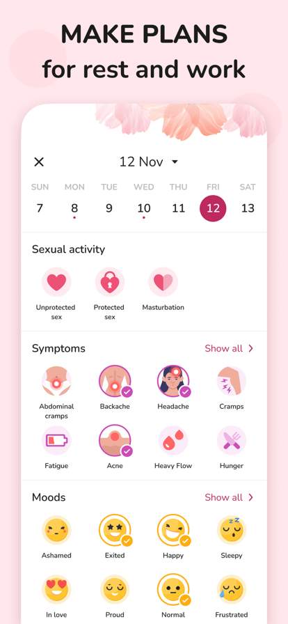 Period Tracker and Calendar