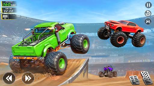 Mega Ramp Monster Truck Stunts
