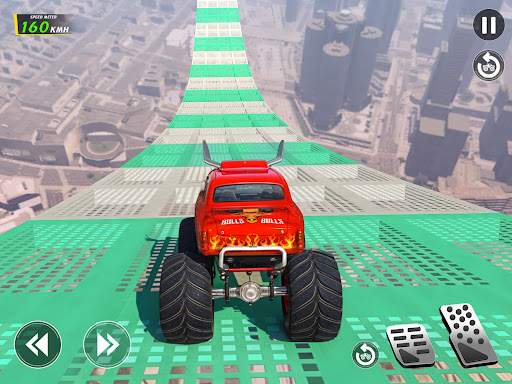 Mega Ramp Monster Truck Stunts
