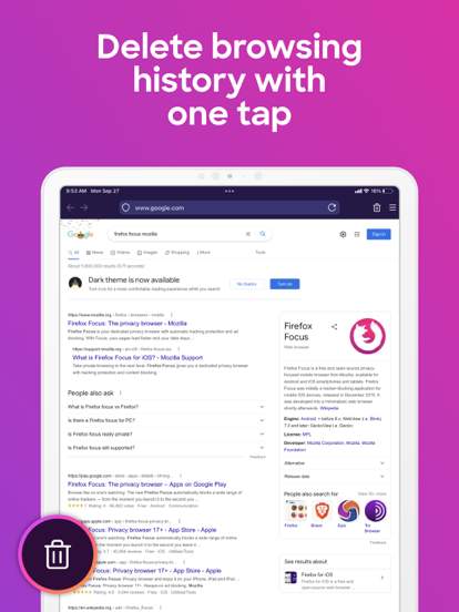 Firefox Focus: Privacy browser