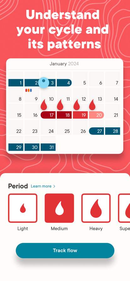 Clue Period Tracker & Calendar