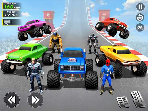 Mega Ramp Monster Truck Stunts