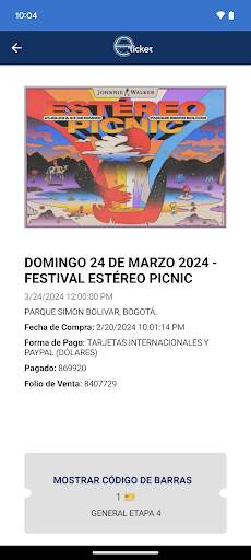 eticket Colombia