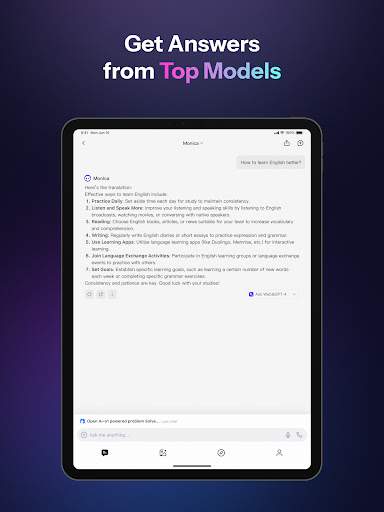 Monica AI: Deep Chat & Search