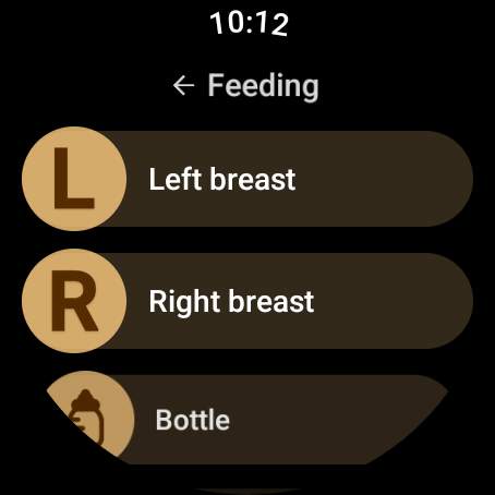 Baby tracker - feeding, sleep