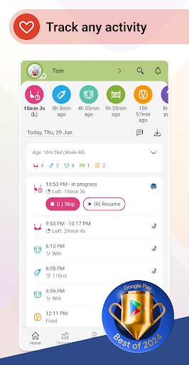Baby Daybook - Newborn Tracker