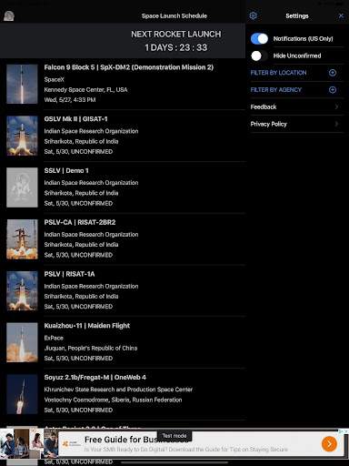 Space Launch Schedule